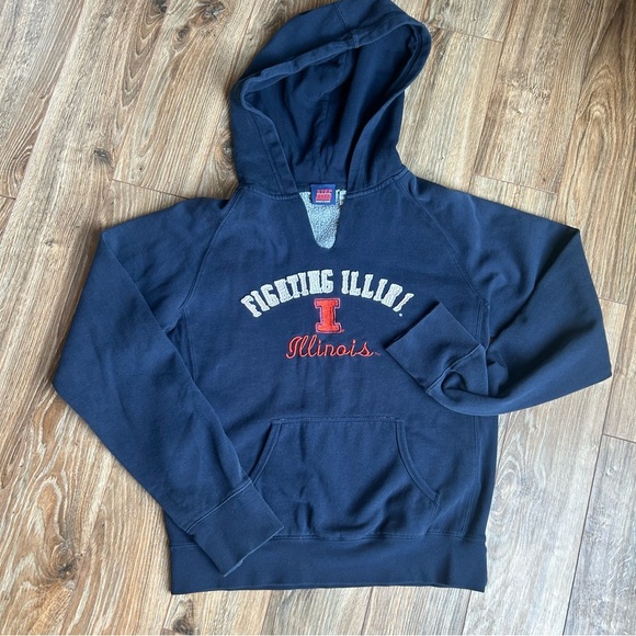 Women's University of Illinois Fighting Illini Hooded Shirt Embroidered Hoodie M - Picture 2 of 7